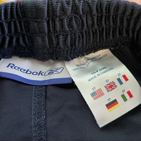 3T Reebok Navy-Green-White Athletic Shorts‎ - Picture 2 of 4